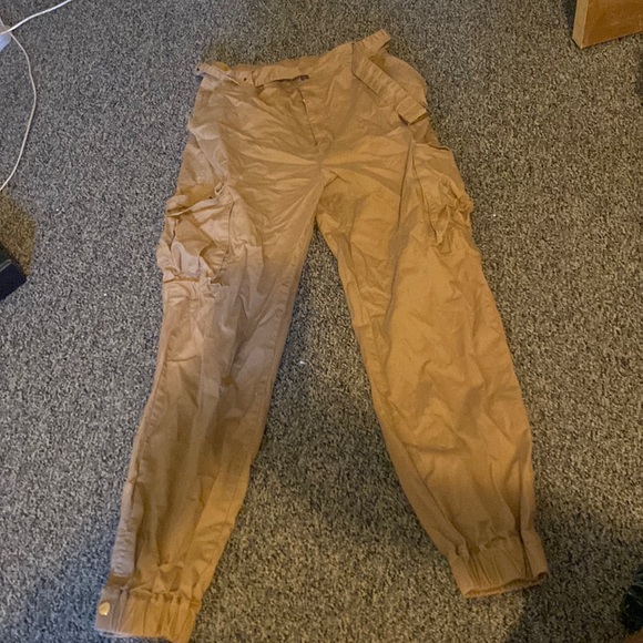 Khaki cargo joggers size large - Picture 1 of 1